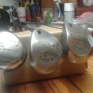 Used Men's Callaway RH Big Bertha Driver Stiff Flex 11 Loft with 3W and Cobra SS 7W