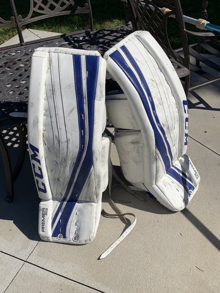 Red Used Senior 33" CCM Premier R1.9 Goalie Leg Pads
