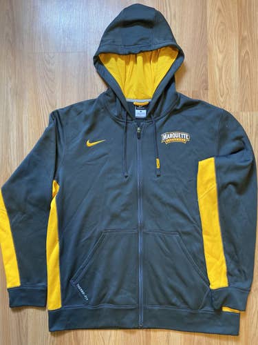 Marquette Lacrosse Large Nike Zip-up Sweatshirt