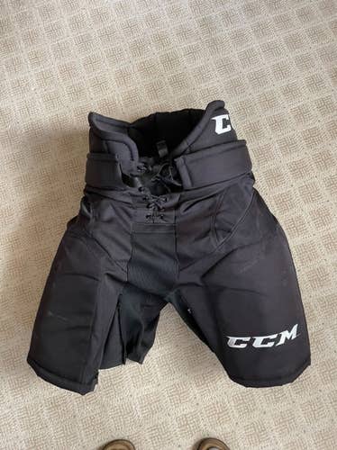 ECHL Black Senior Used Medium CCM HP32 Hockey Pants Pro Stock