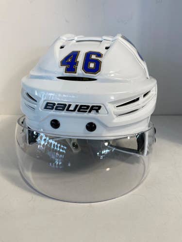 ST LOUIS BLUES PRO STOCK HELMET BAUER RE-AKT #46 WALMAN