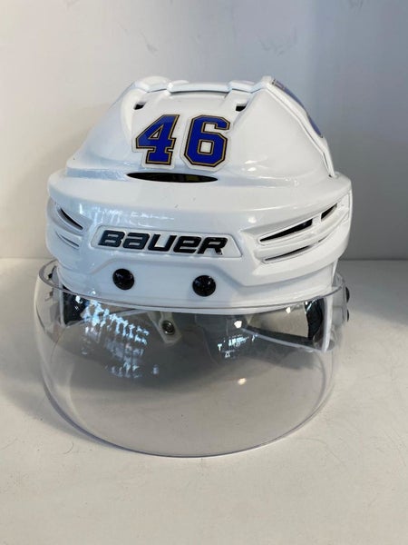 ST LOUIS BLUES PRO STOCK HELMET BAUER RE-AKT #46 WALMAN