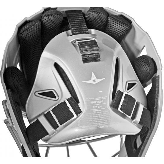 ALL-STAR MVP2300SP MVP Players Series Catchers Helmet Size: Adult, Color:  Black