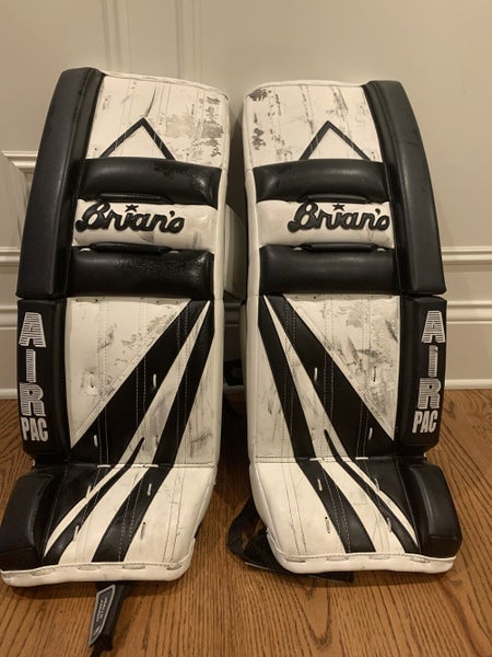 White Used Junior 29" Brian's Alite Air Pac Goalie Leg Pads