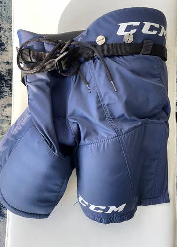 Blue Youth Large CCM Hockey Pants
