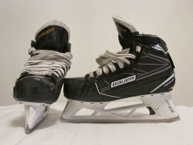 Junior Used Bauer Supreme S170 Hockey Goalie Skates Regular Width Size 5.5