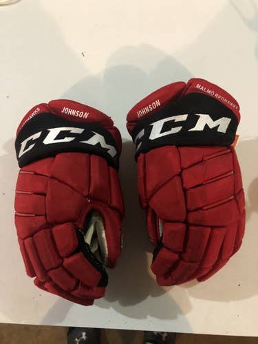 Red Senior CCM 14" Pro Stock Gloves