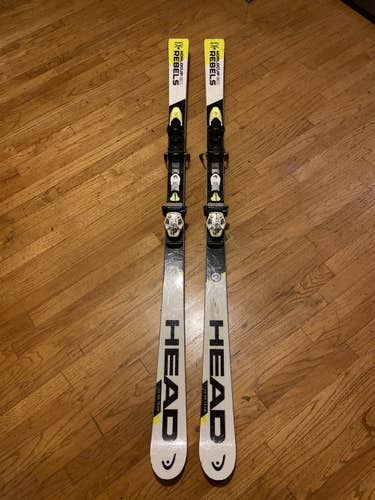 HEAD World Cup Rebels i GS 166 CM Race Skis W Bindings