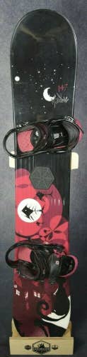 SALOMON MAIDEN SNOWBOARD SIZE 147 CM WITH BURTON MEDIUM BINDINGS
