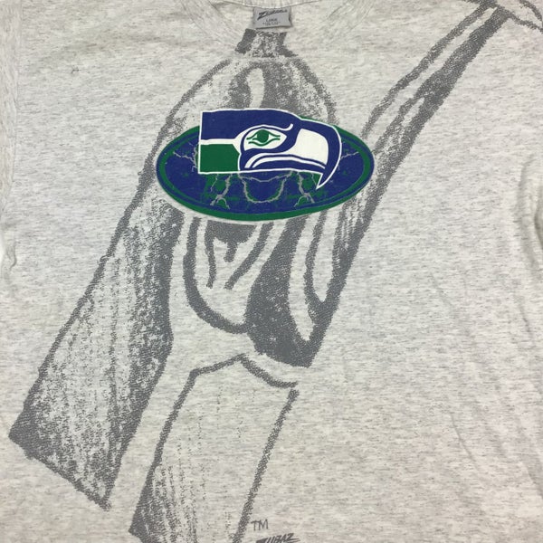 Vintage Seattle Seahawks T Shirt Native Coast tribe football team single  stitch