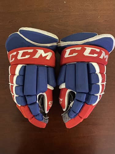 CCM HG96 Pro Stock Gloves - Used Montreal Canadiens colors 14”