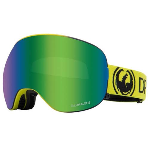 New Men's Dragon X2 Lumalens Snow Goggles + Spare Amber Lens (HM6)
