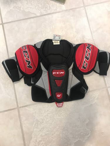 Used Junior Small CCM U+ Shoulder Pads
