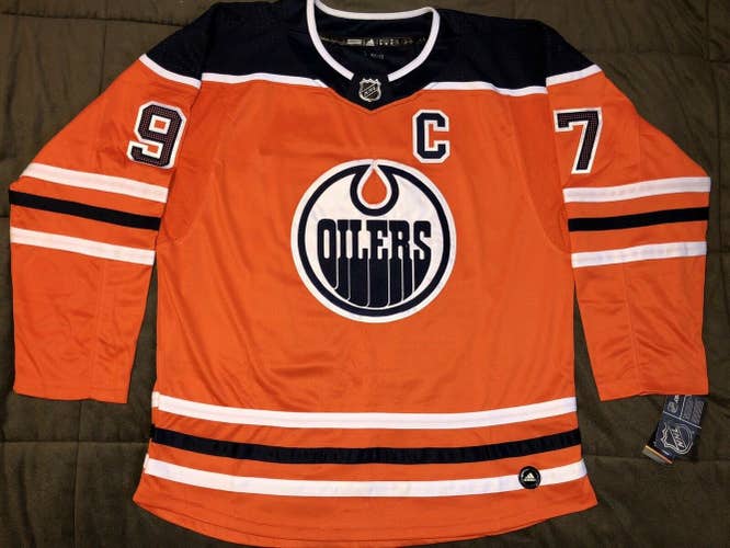 Edmonton Oilers Conner McDavid Authentic Addidas Alternate Jersey size 50
