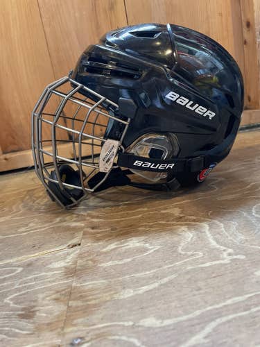 Black Used Medium Bauer Re-Akt Helmet