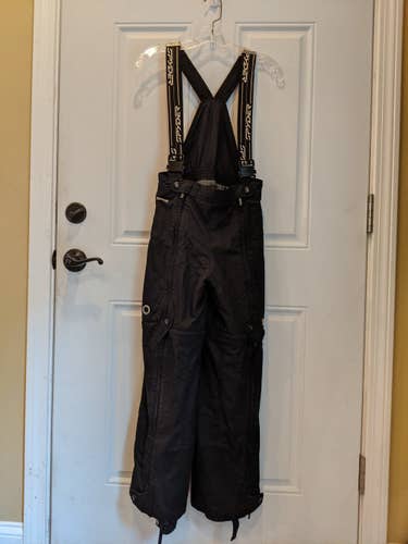Black Youth Used Unisex Size 12 Spyder Ski Pants