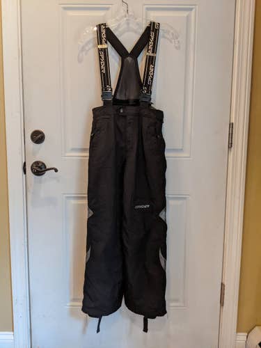 Black Unisex Youth Used Size 12 Spyder Ski Pants