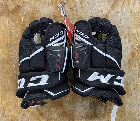 12" Black/White CCM Jetspeed FT1 Gloves