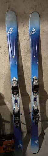 Women's K2 Luv 75, 156cm, All Mountain Skis W/ Marker Bindings
