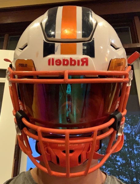 Sleef Fire & Ice Orange Clear Helmet Eye-Shield Visor