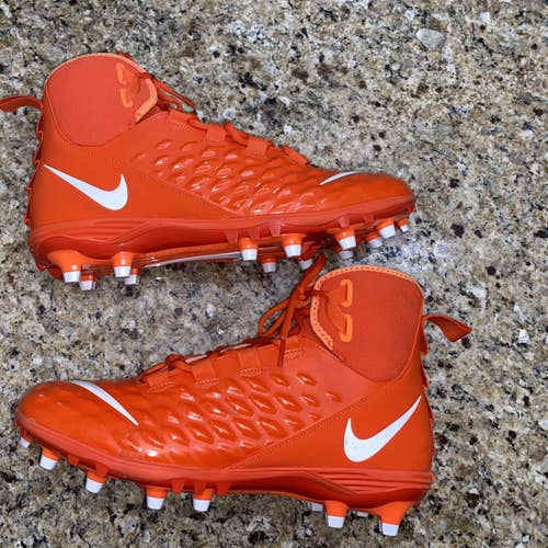 Orange Nike Football Cleats Size 13.0 Force Savage Varsity