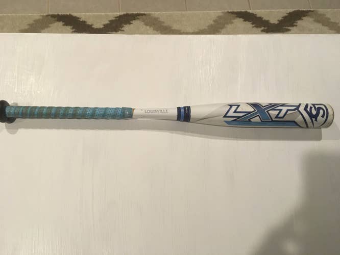 White Used Kid Pitch (9YO-13YO) 2018 Louisville Slugger Composite Bat (-11) 18 oz 29"