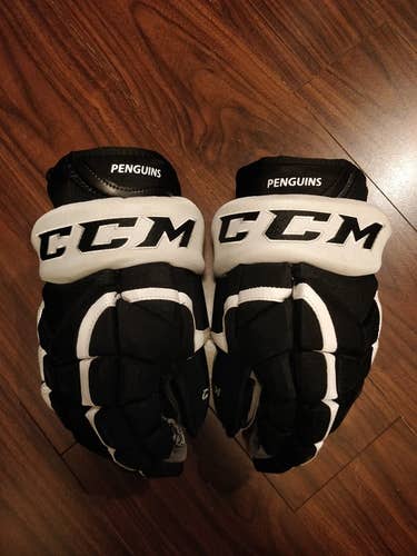 Black Used Senior CCM HG12 Gloves 13" Pro Stock
