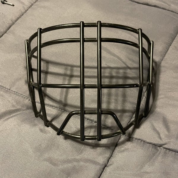 Black Used Bauer Cheater Goalie Replacement Cage