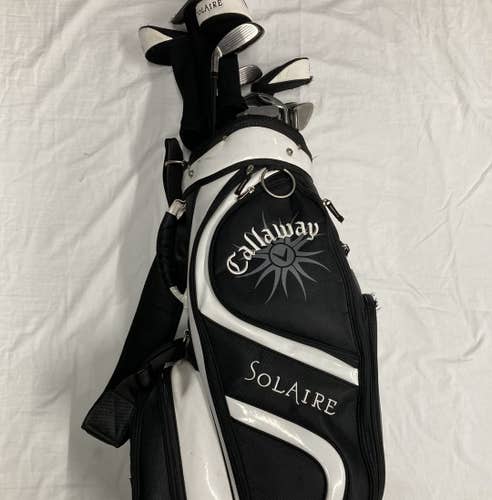 Used Callaway Solaire 12 Piece Graphite Ladies Golf Womens Package Sets
