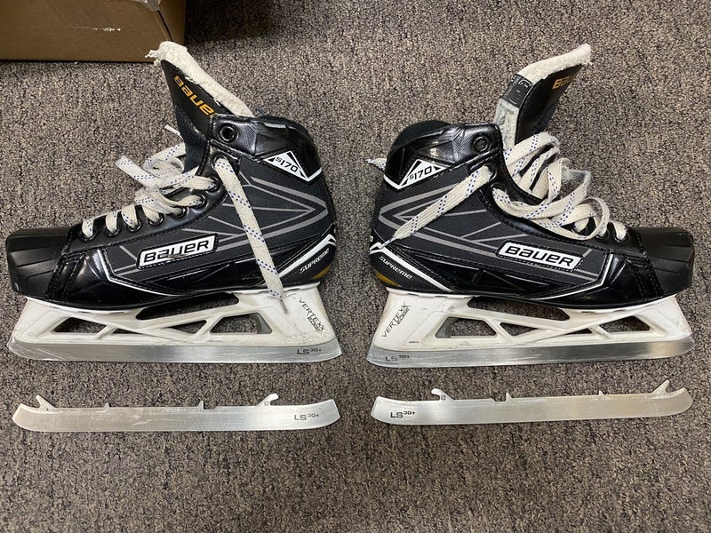 Used Bauer Extra Wide Width Size 5 Supreme S170 Hockey Goalie Skates