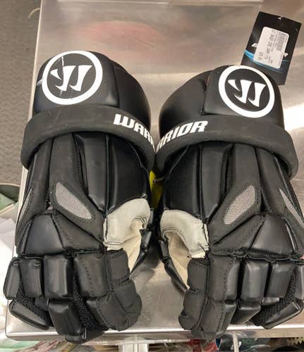 Warrior Burn 11 inch 11" Used Black Lacrosse Gloves