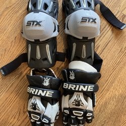 Like New Large STX G22 Arm Pads With Used King Gloves