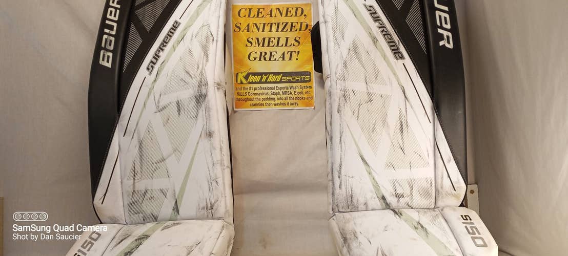 Used Senior 34 +1" Bauer Supreme S150 Goalie Leg Pads