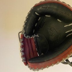 Black Used High School/College Rawlings Right Hand Throw Catcher's R9 Baseball Glove 32.5"