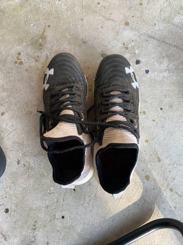 Black  Metal Under Armour Cleats