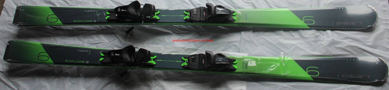 NEW 2023 !!!  Elan Explore 6 Skis men's  with EL 9GW Bindings size adjustable NEW 152cm