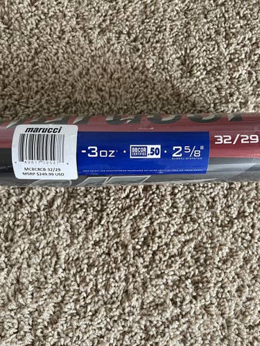 High School/College 2020 Marucci (-3) 29 oz 32" CAT 8 Bat