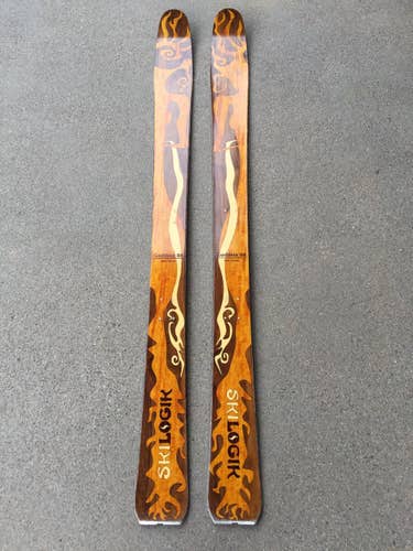 Used 2013 Ski Logik Powder Skis Without Bindings