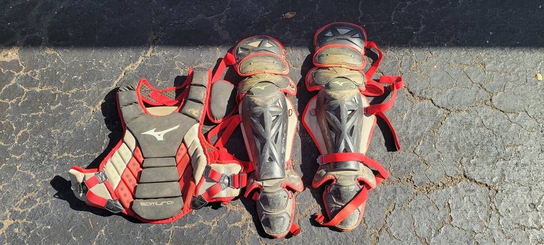 Used Mizuno Samurai Youth Catcher's Shins & Chest Protector
