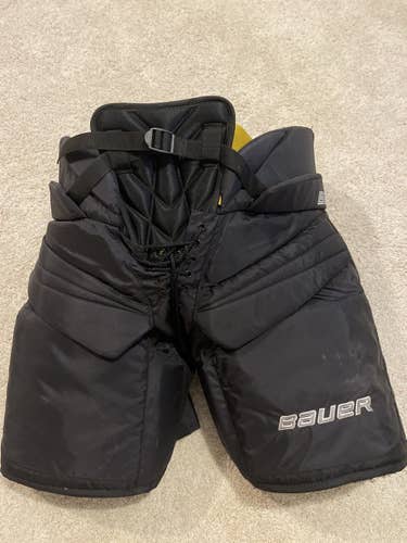 Black Senior Large Bauer Supreme One.9 Hockey Goalie Pants