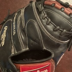 Black High School/College Catcher's 34" Heart of the Hide Baseball Glove