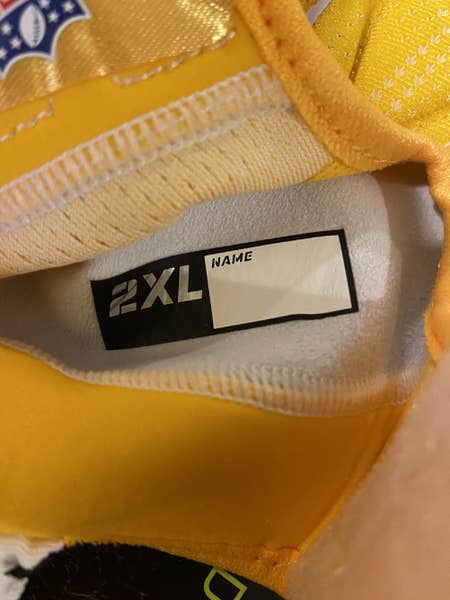 NFL Nike Yellow / Gold Superbad XXL Football Gloves - NEW