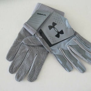 NEW Under Armour Yard Grey/ black Batting Gloves Size Adult XL1316279-033