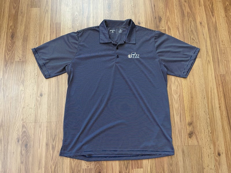 Utah Jazz NBA Basketball SUPER AWESOME Antigua Size XL Polo Golf Shirt!