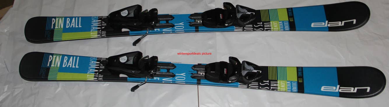 NEW kids Skis Elan  skis 110cm with new size adjsutable bindings set NEW