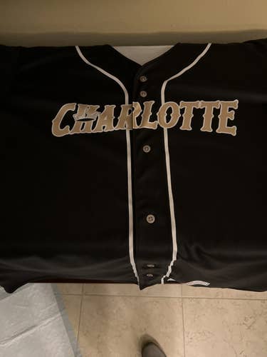 Charlotte Knights Pro black baseball jersey 2xl