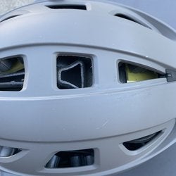 Matte Grey Cascade R Helmet w/ Silver Chin Very Good Condition (Please Read Full Description)