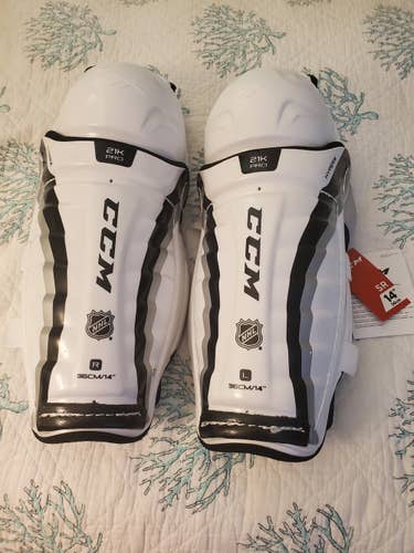 Reebok/CCM prostock shin guards 14”