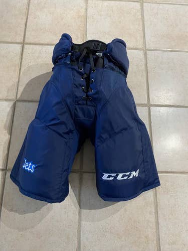 Blue Winnipeg Jets Senior Large CCM Pro Stock HP45X Hockey Pants