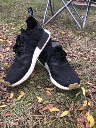 Black Men's Size 11.5 (Women's 12.5) Adidas Nmd Shoes